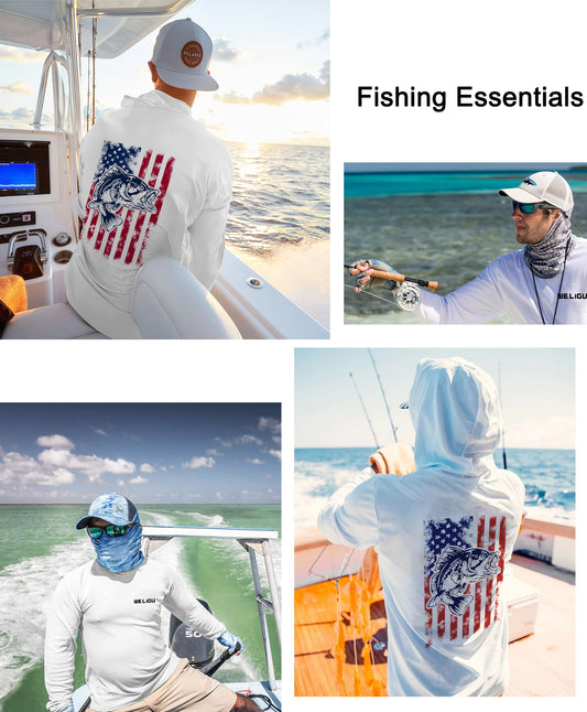 White Design UPF 50+ Sunscreen Hoodie