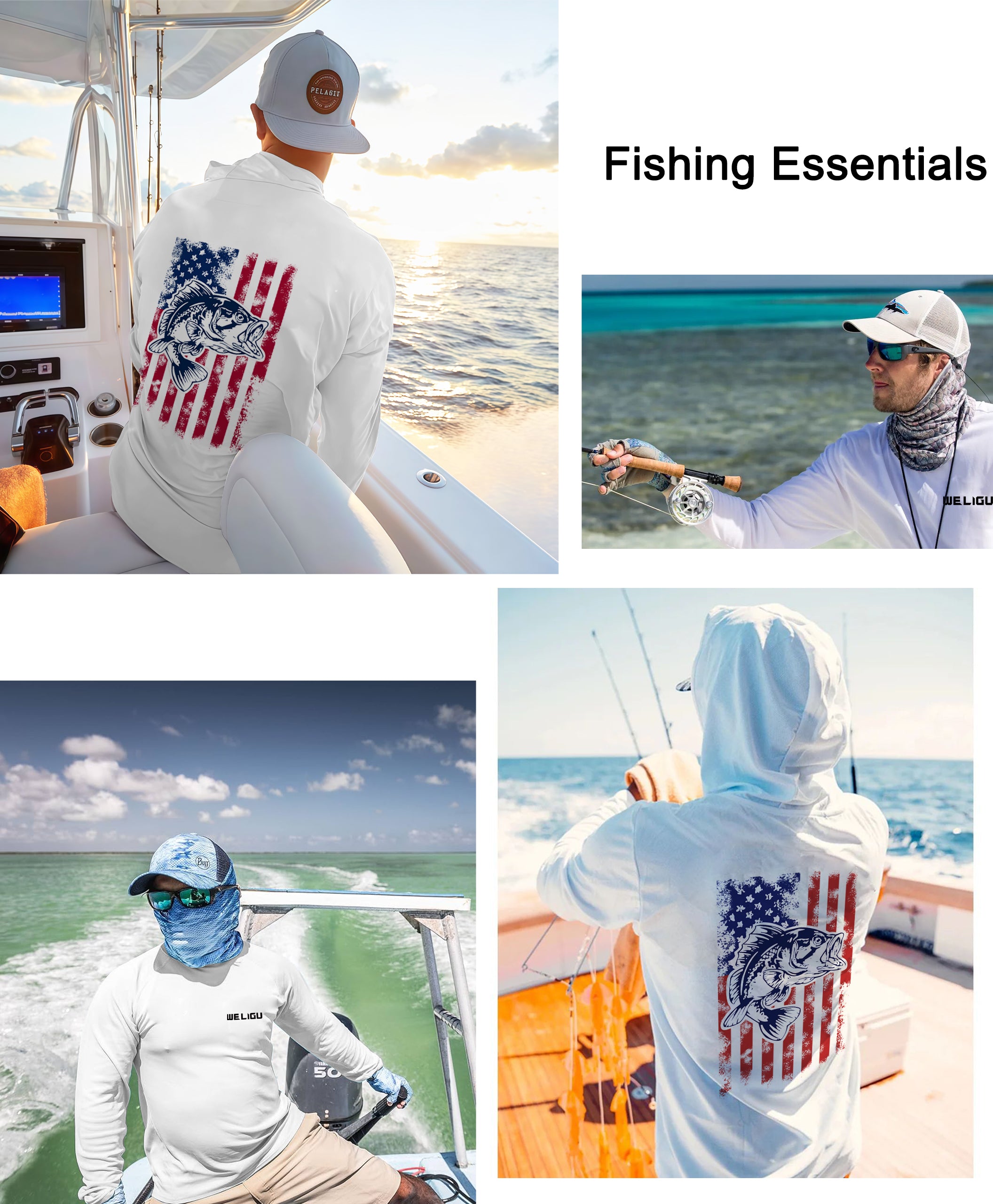 White Design UPF 50+ Sunscreen Hoodie