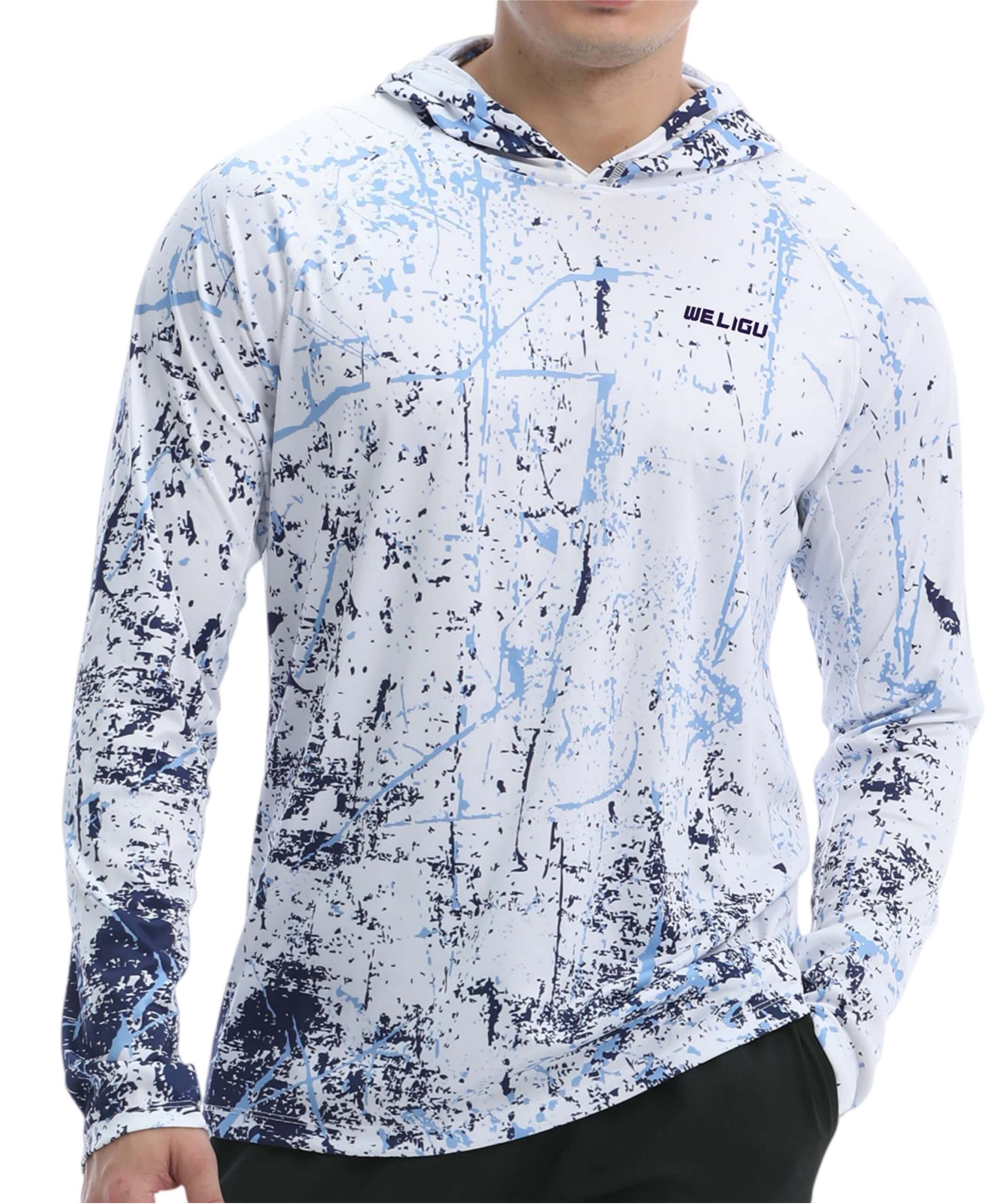 Men's UPF 50+ Sun Protection Fishing Hoodie