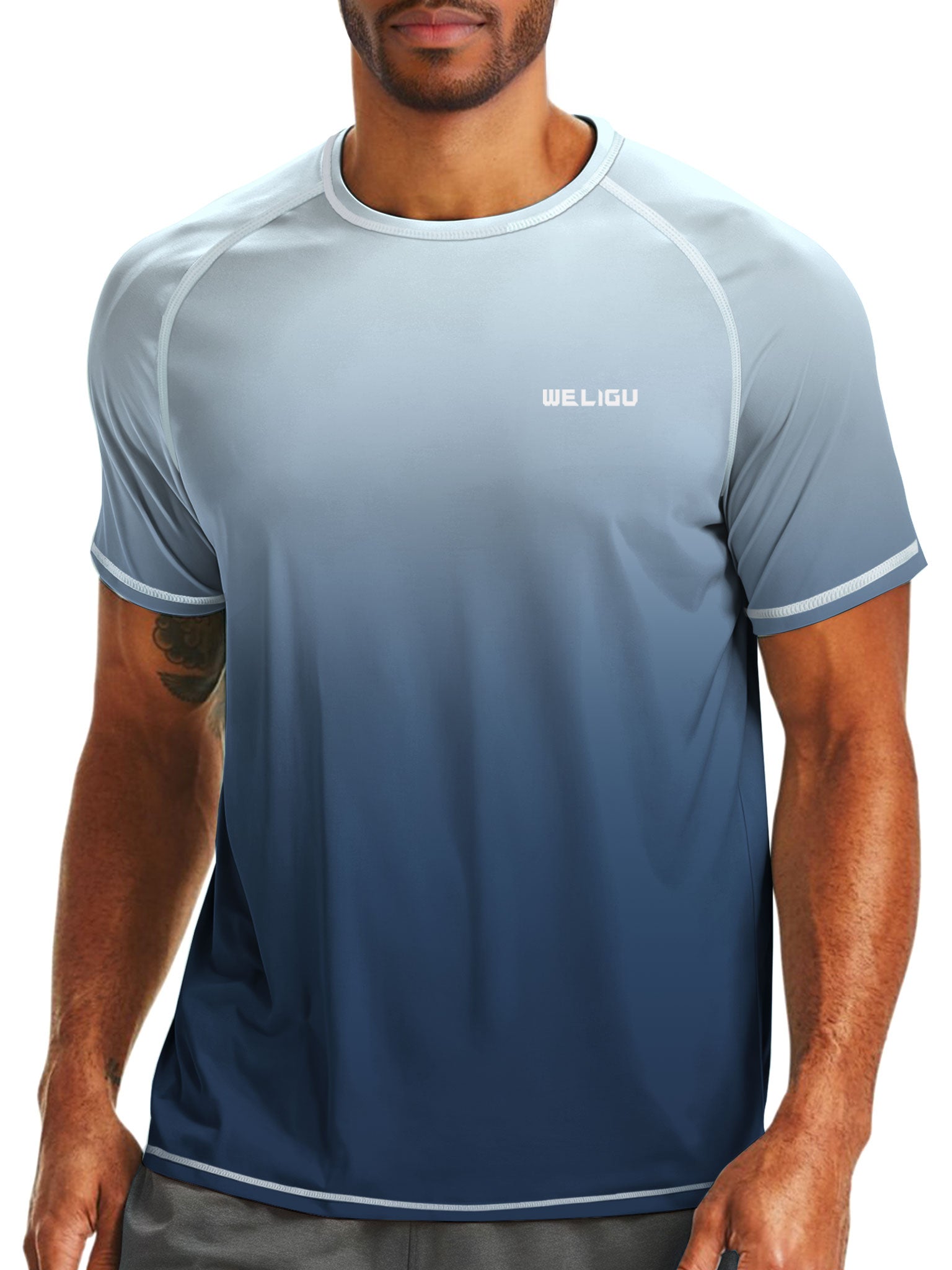 Blue Gradient UPF 50+ Sunscreen T-Shirt