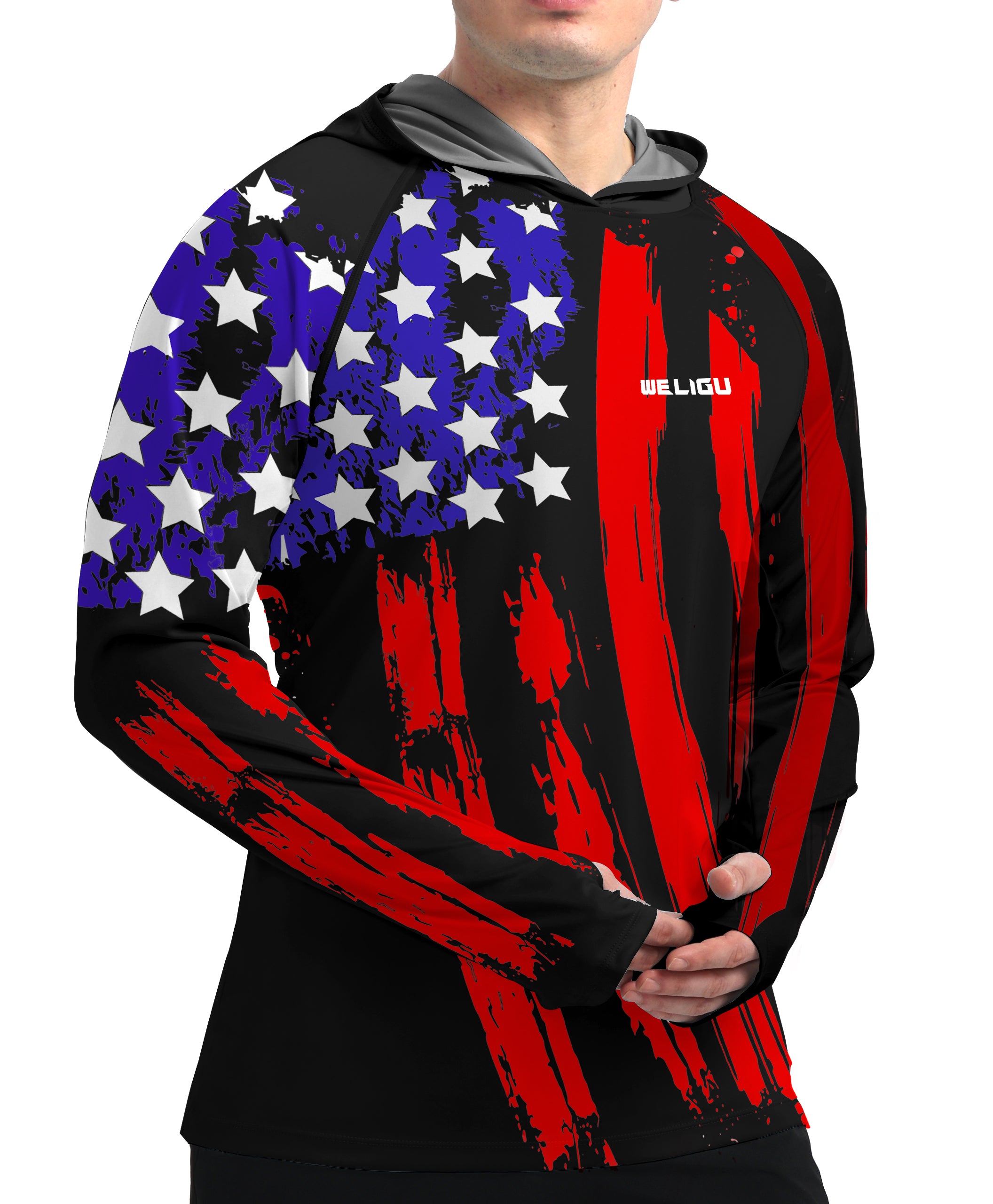 Black-Flag Design UPF 50+ Sunscreen Hoodie