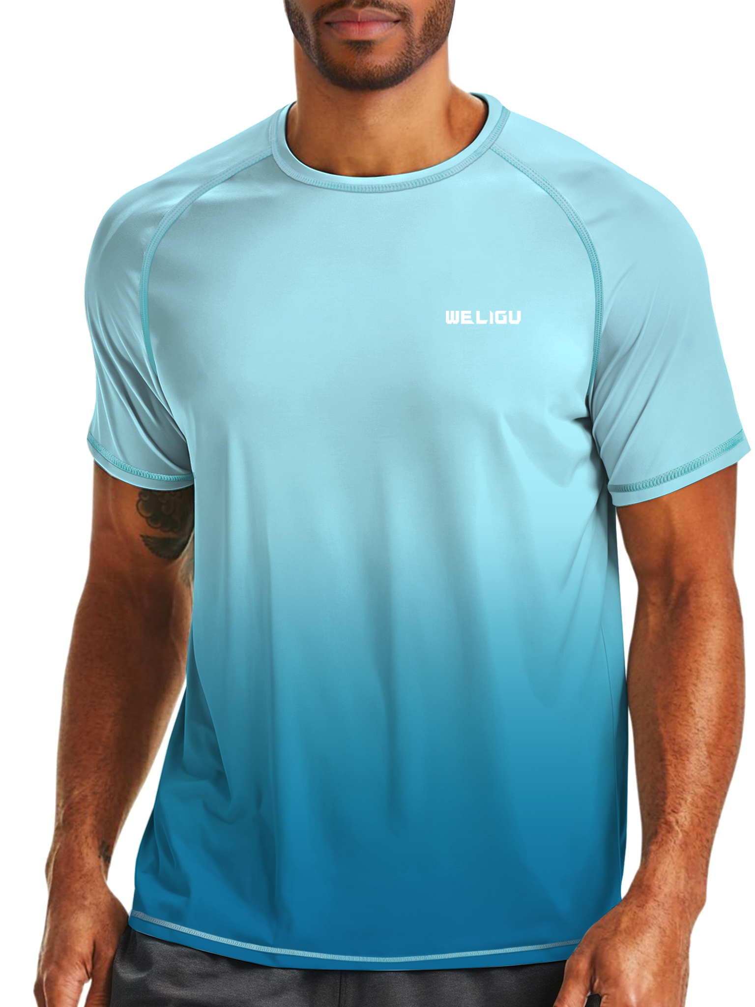 Green Gradient UPF 50+ Sunscreen T-Shirt