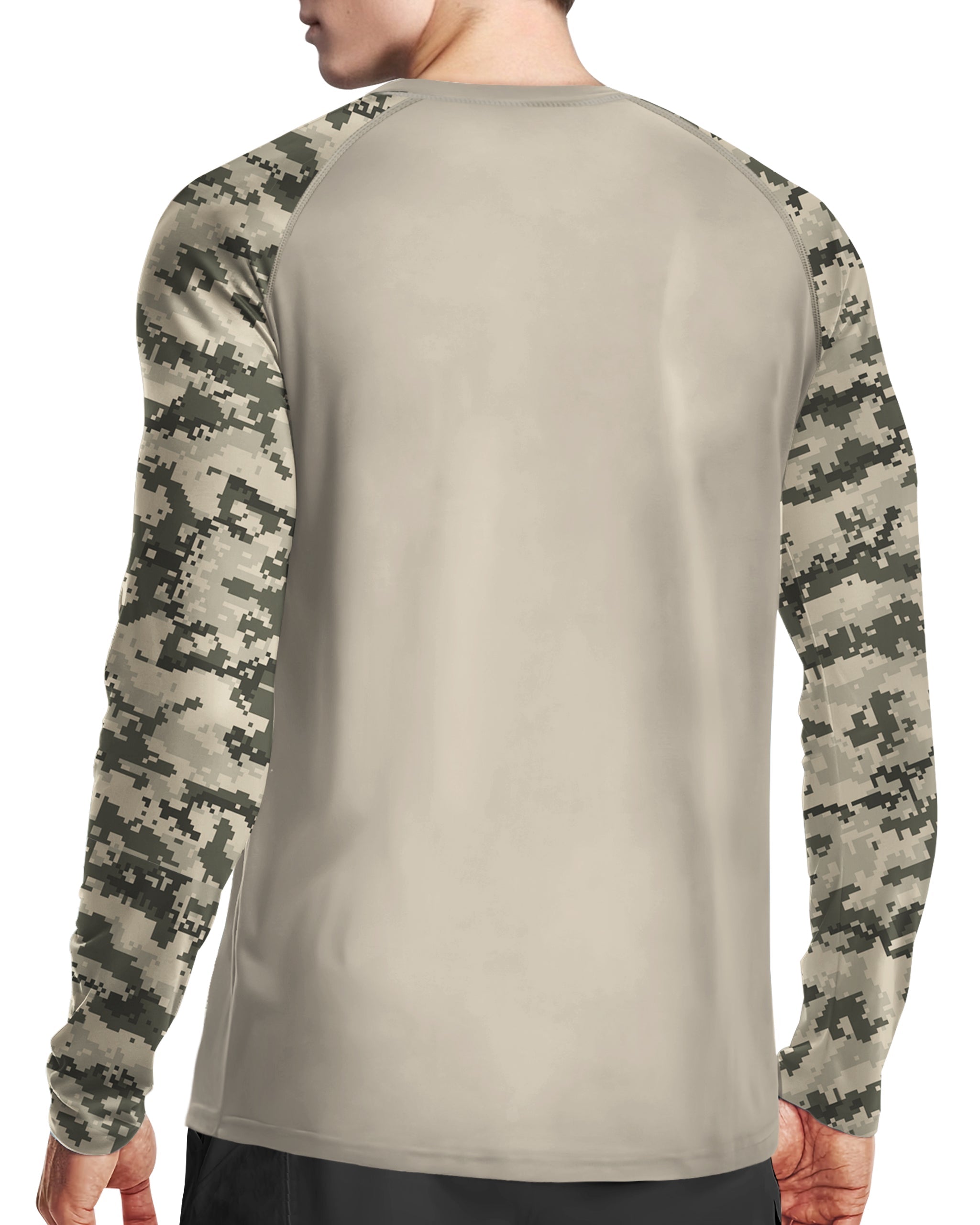 Khaki Camouflage UPF 50+ Sunscreen Shirt