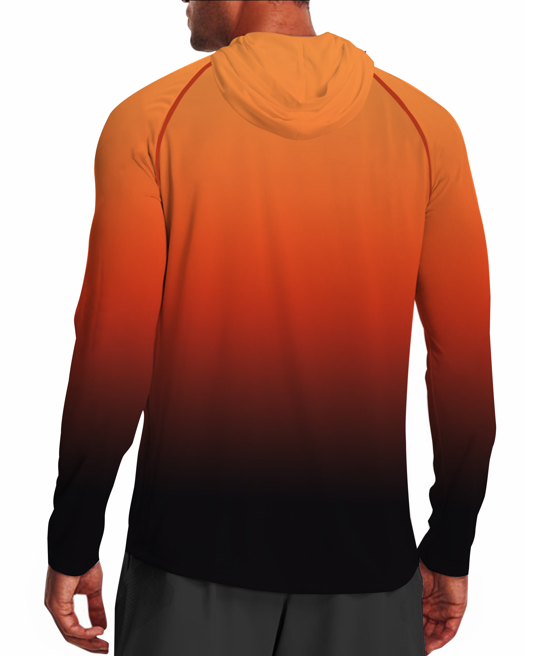 Orange Gradient UPF 50+ Sunscreen Hoodie