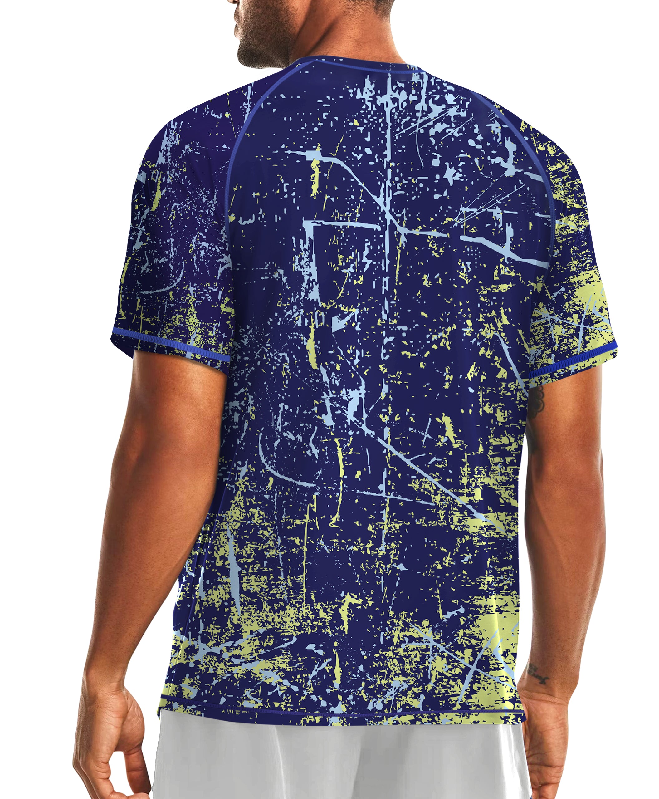 Purple Splash-Ink UPF 50+ Sunscreen T-Shirt