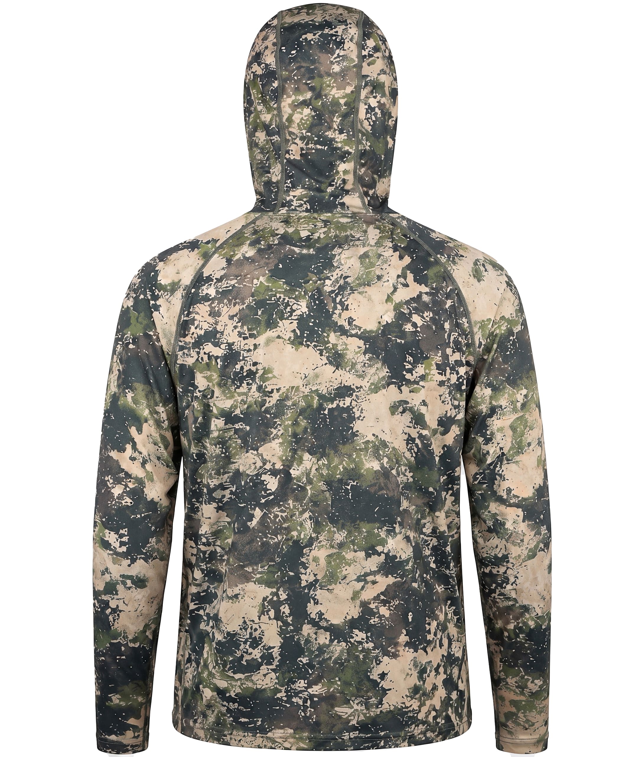 Men's Camo Hunting Hoodie with Face Cover