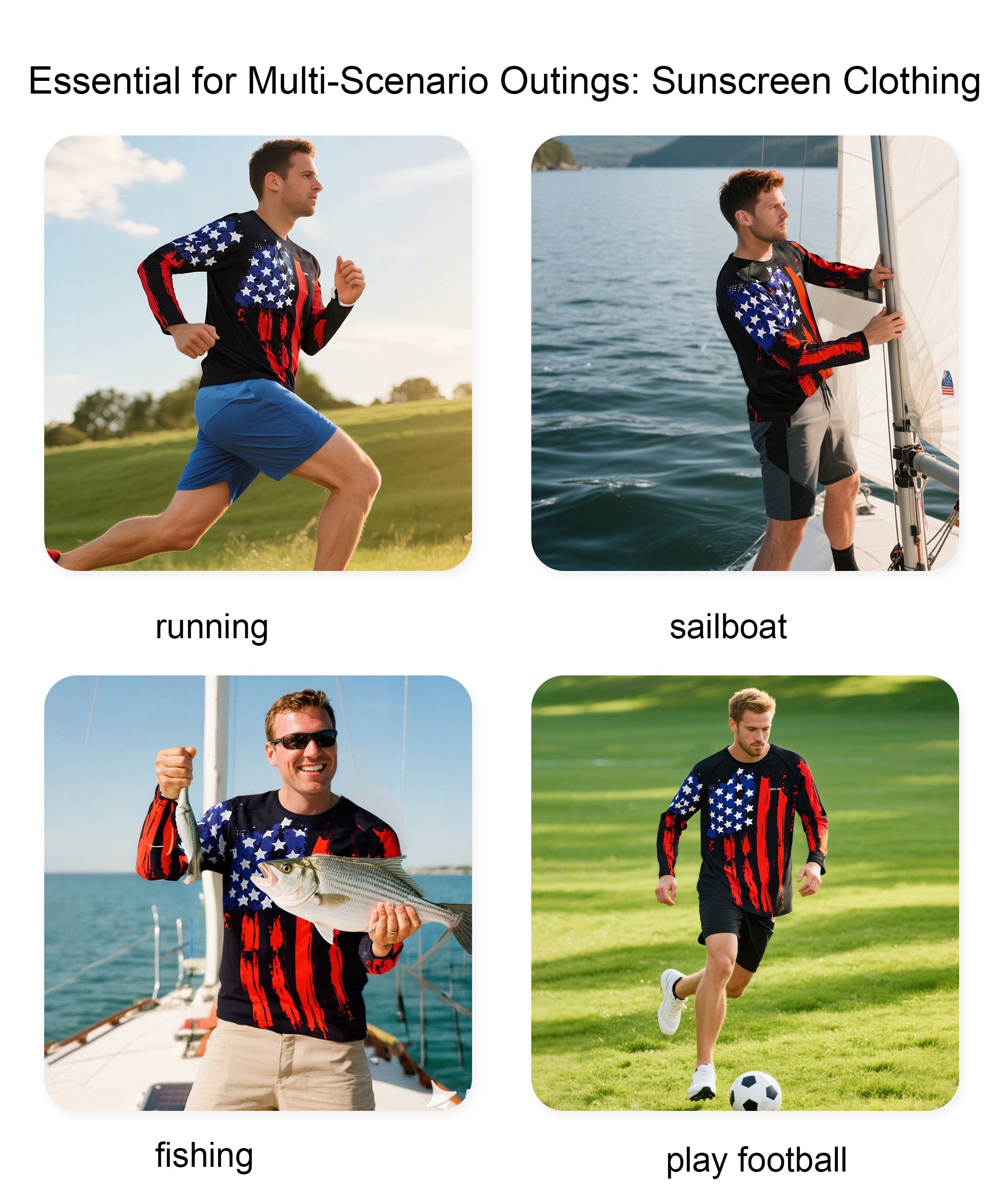 Black-Flag Design UPF 50+ Sunscreen Shirt