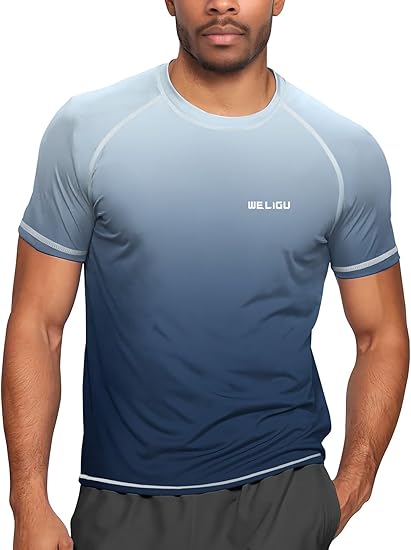 Blue Gradient UPF 50+ Sunscreen T-Shirt