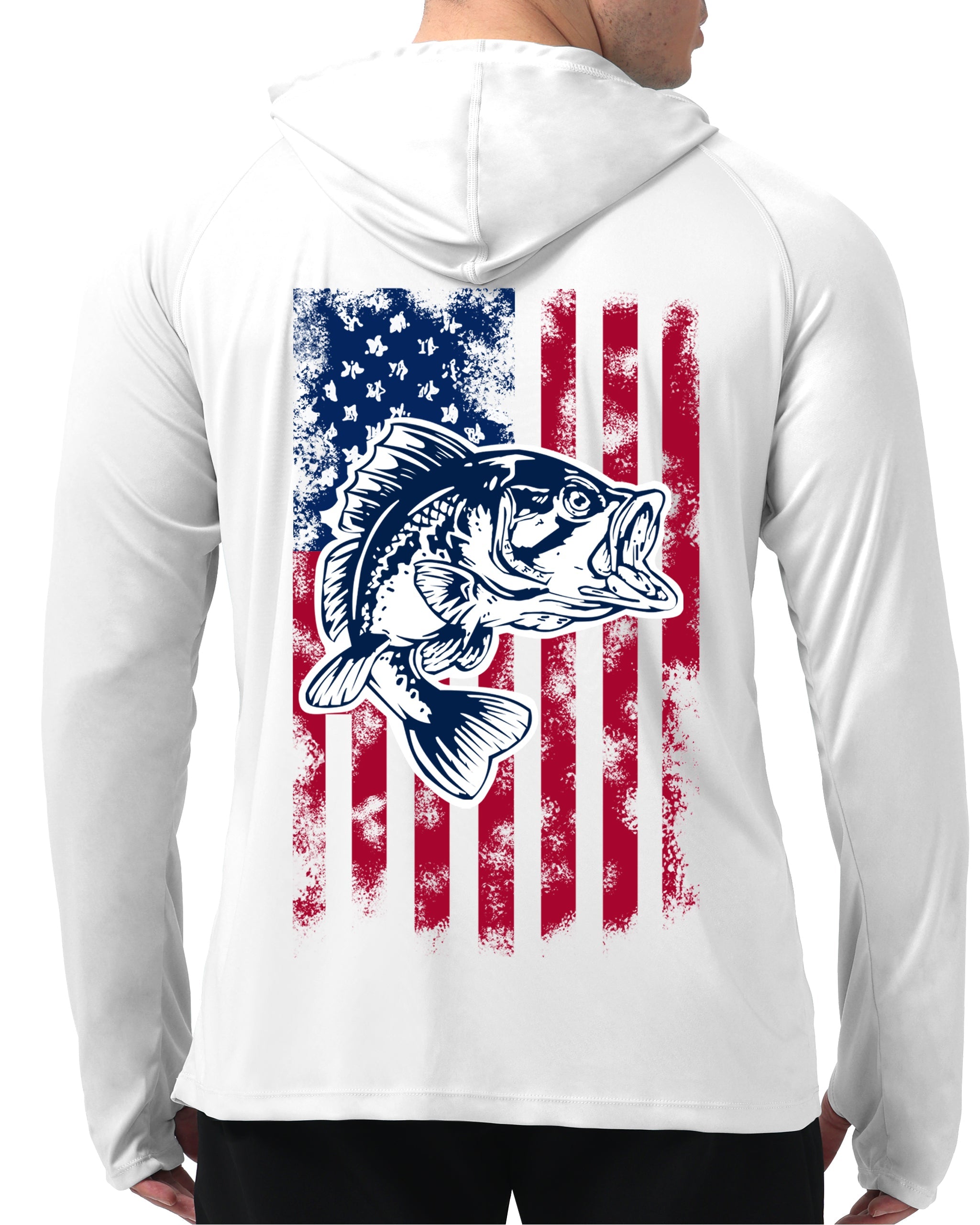 White Design UPF 50+ Sunscreen Hoodie