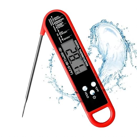 Smart Wireless Food Thermometer with App Control | Instant-Read Probe for BBQ, Baking & Frying