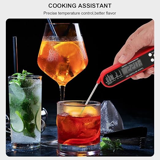 Smart Wireless Food Thermometer with App Control | Instant-Read Probe for BBQ, Baking & Frying