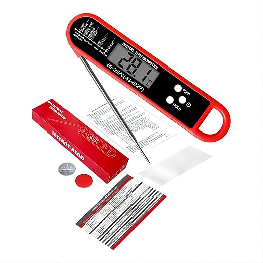 Smart Wireless Food Thermometer with App Control | Instant-Read Probe for BBQ, Baking & Frying