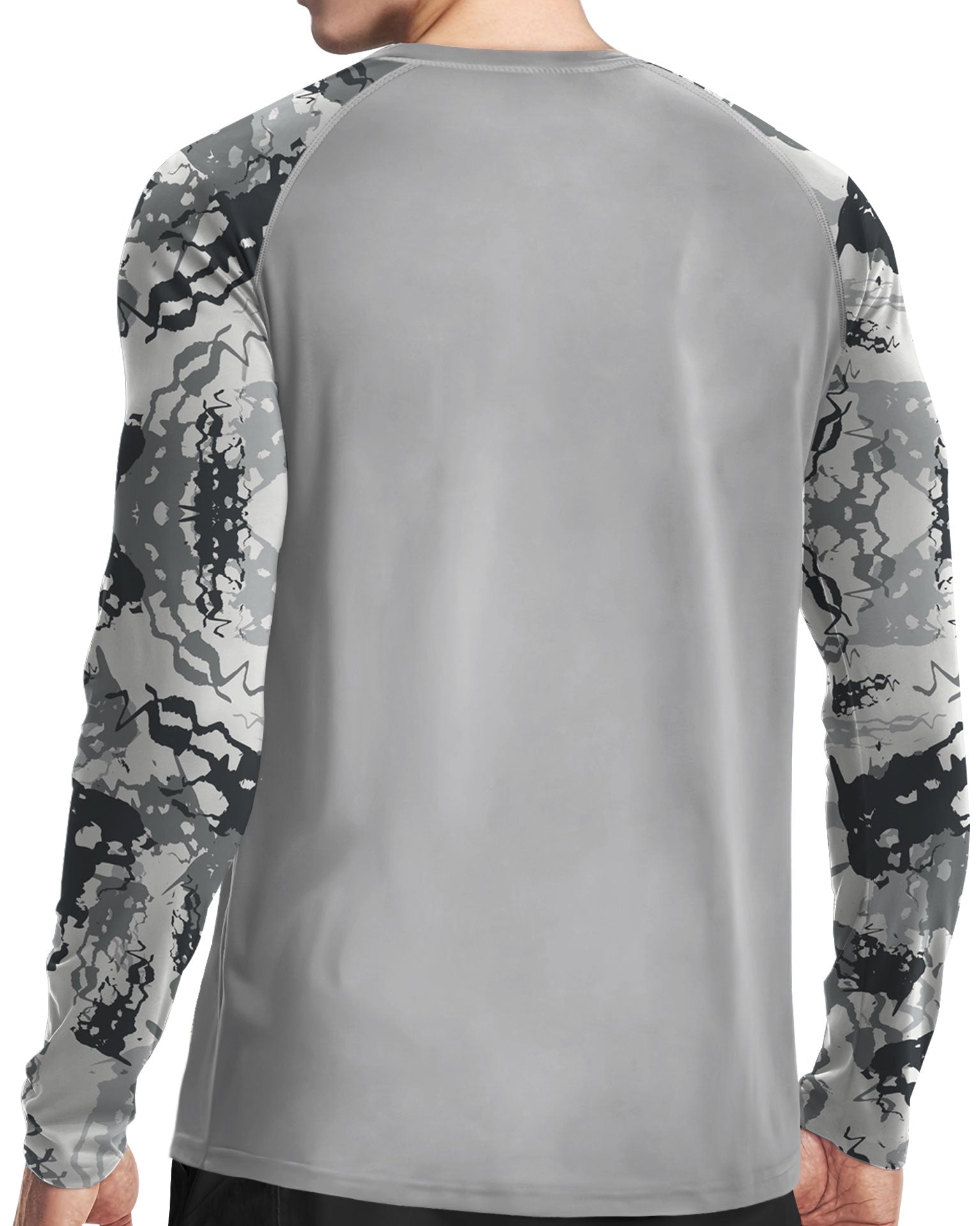 Grey Camouflage UPF 50+ Sun Protection Shirt