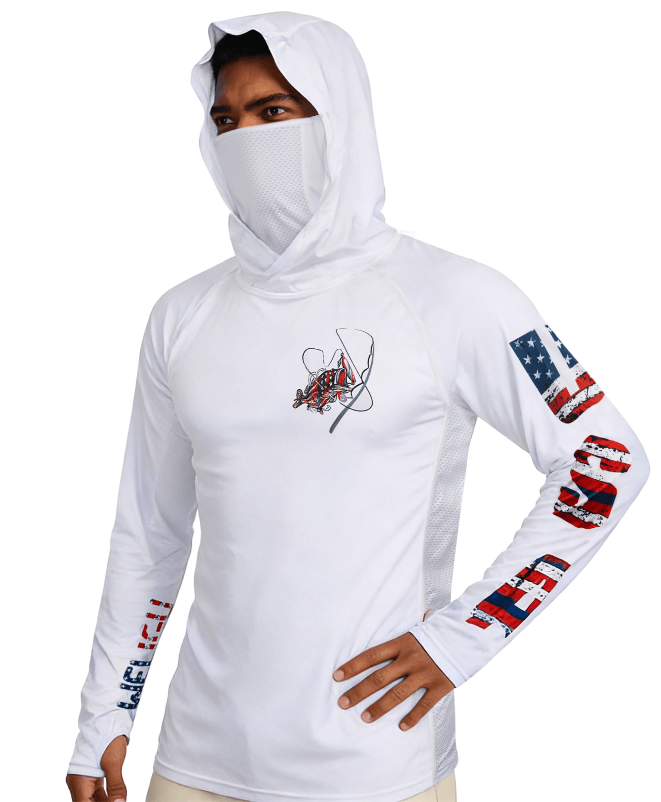 Sudadera con capucha para hombre de calidad profesional con protección solar UPF 50+