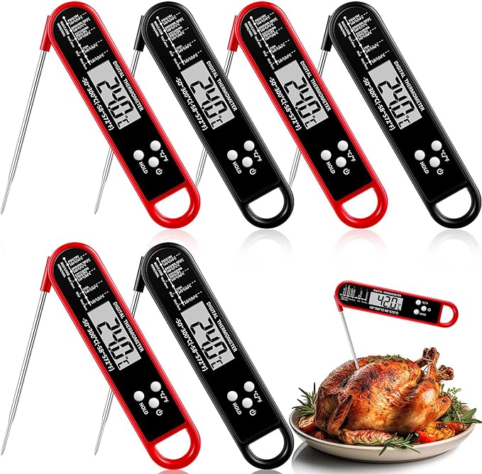 Smart Wireless Food Thermometer with App Control | Instant-Read Probe for BBQ, Baking & Frying