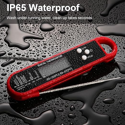 Smart Wireless Food Thermometer with App Control | Instant-Read Probe for BBQ, Baking & Frying