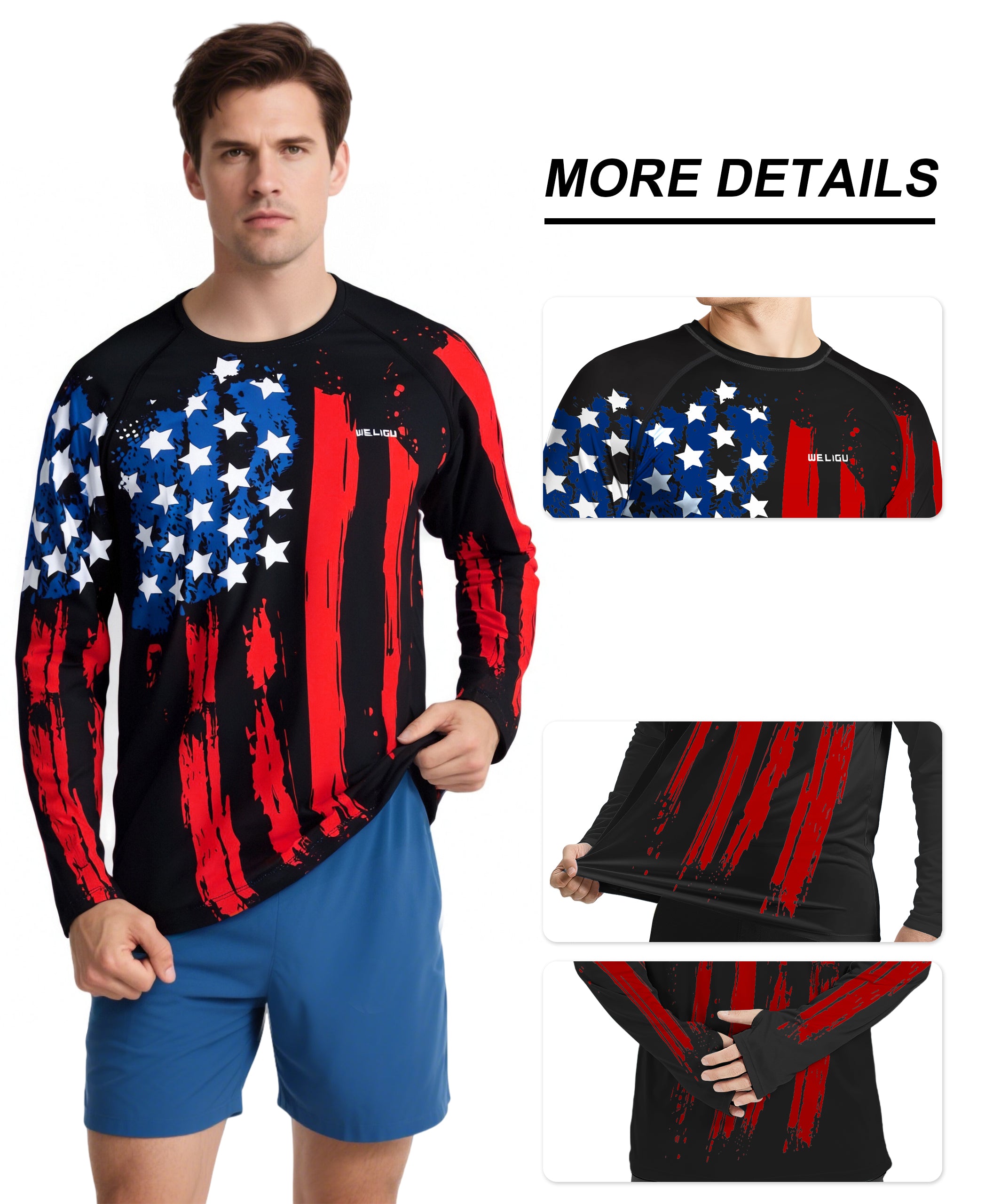 Black-Flag Design UPF 50+ Sunscreen Shirt