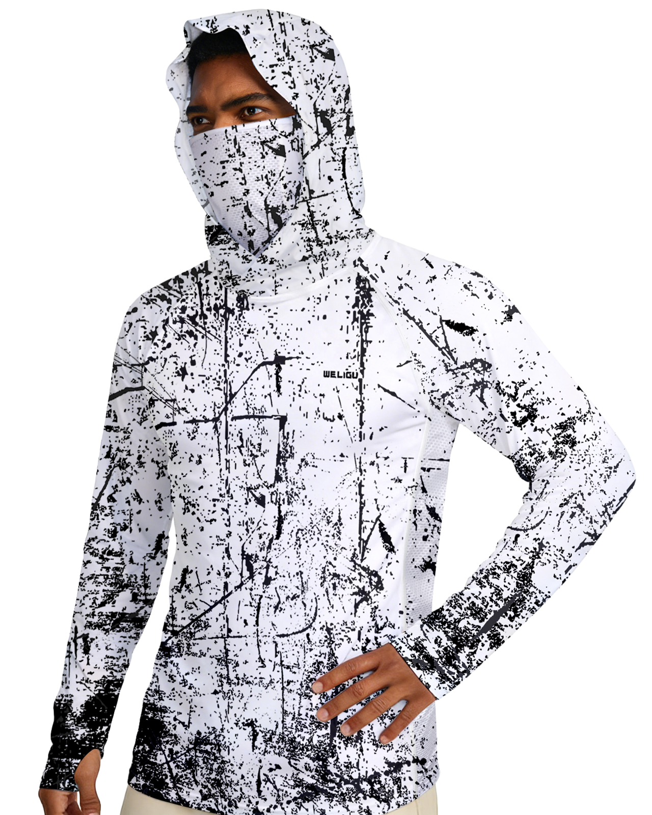 Sun Protection Fishing Hoodie with Mask