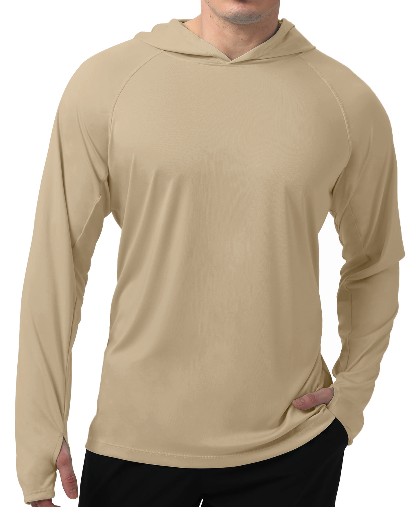 Azure Solid Color UPF 50+ Sunscreen Hoodie