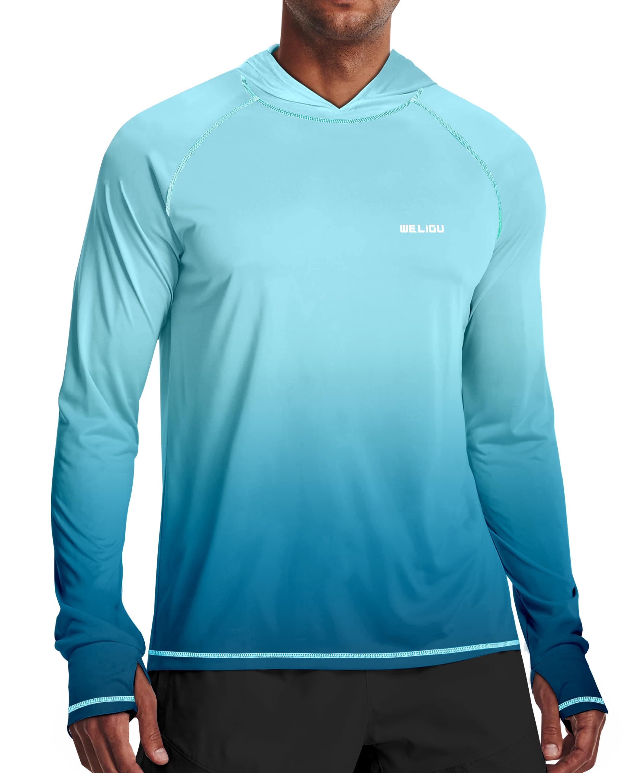 Green Gradient UPF 50+ Sunscreen Hoodie