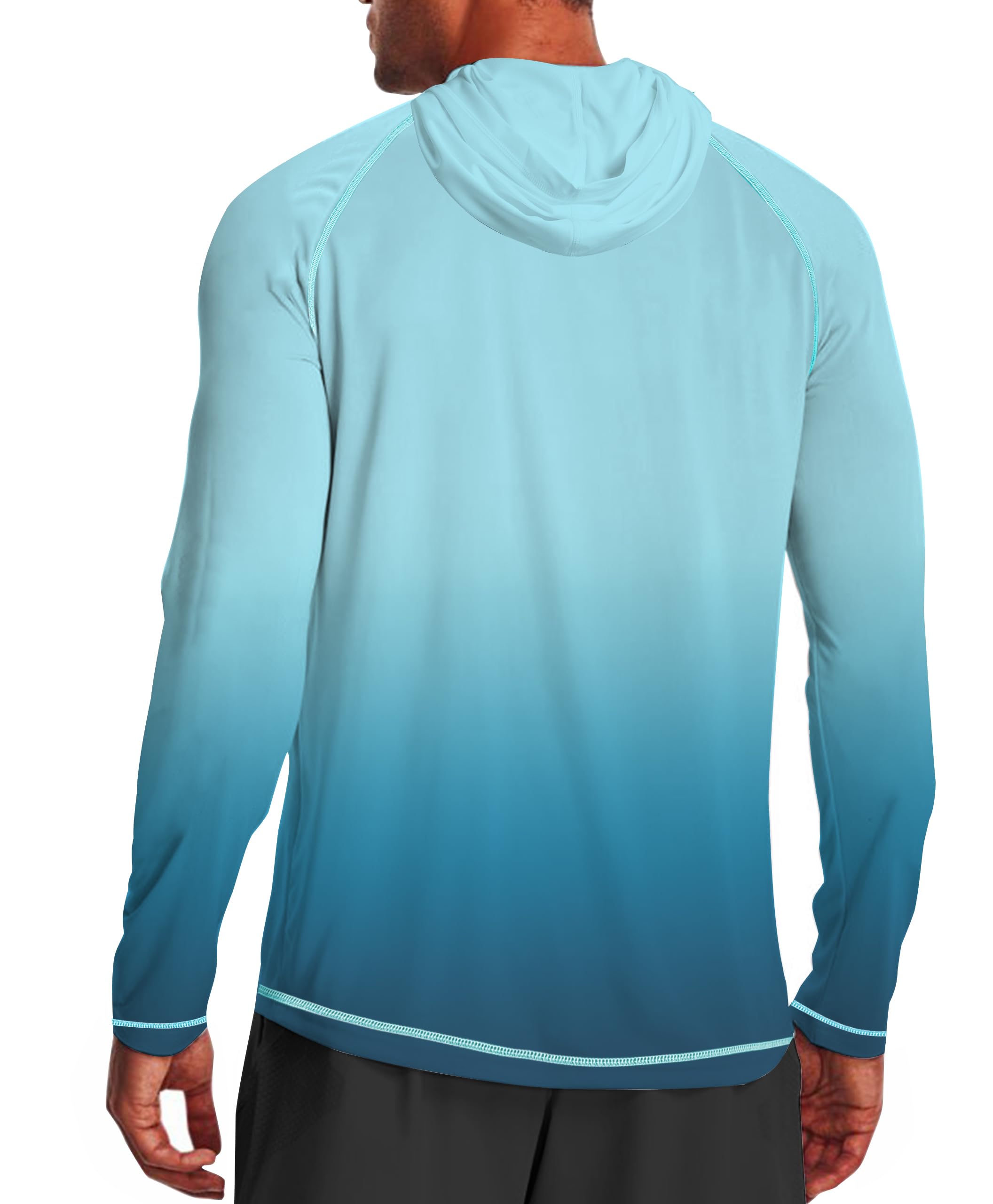Green Gradient UPF 50+ Sunscreen Hoodie