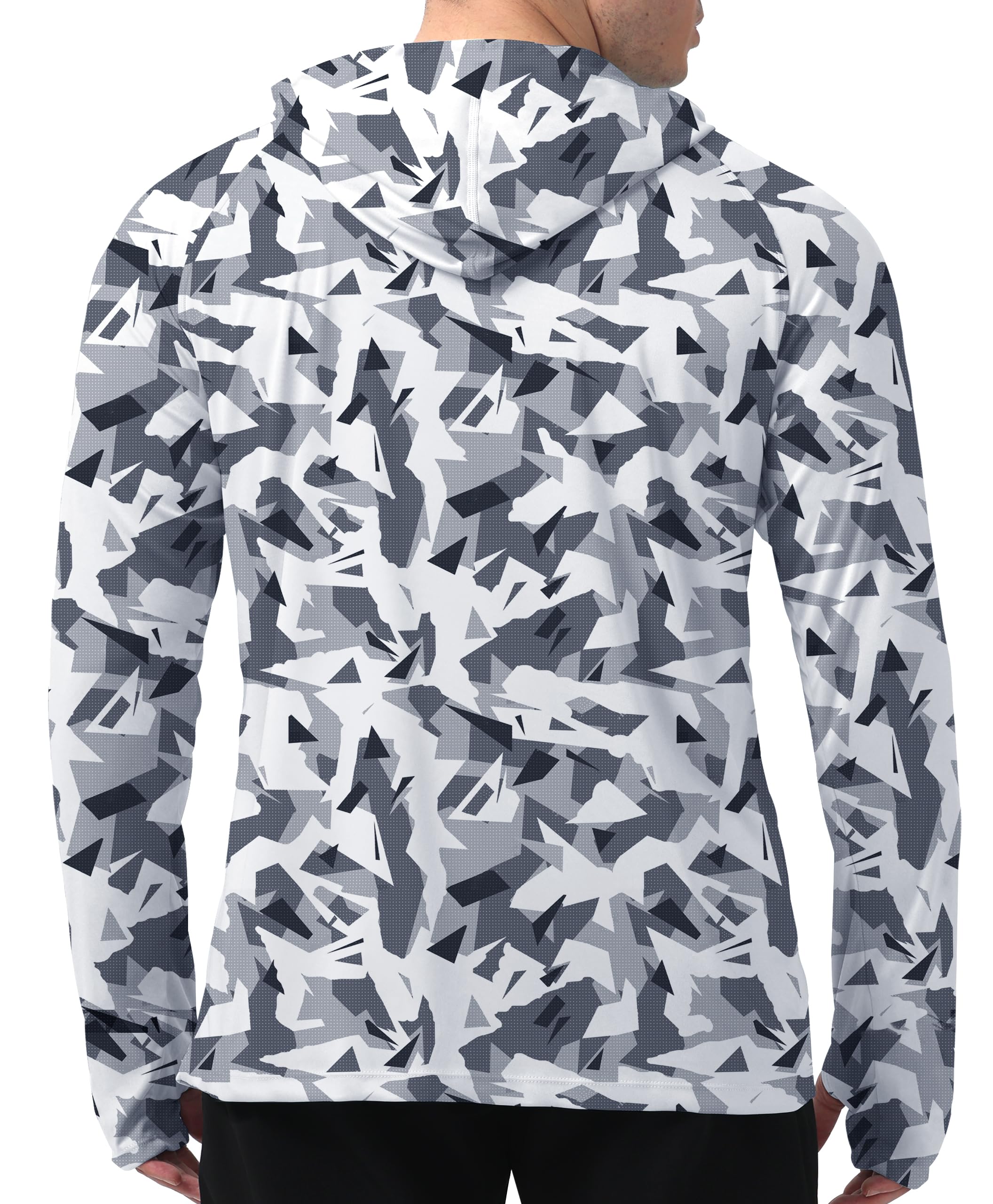 Grey Camouflage UPF 50+ Sunscreen Hoodie