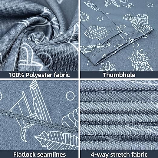 Premium Grey Design UPF 50+ Sunscreen Hoodie