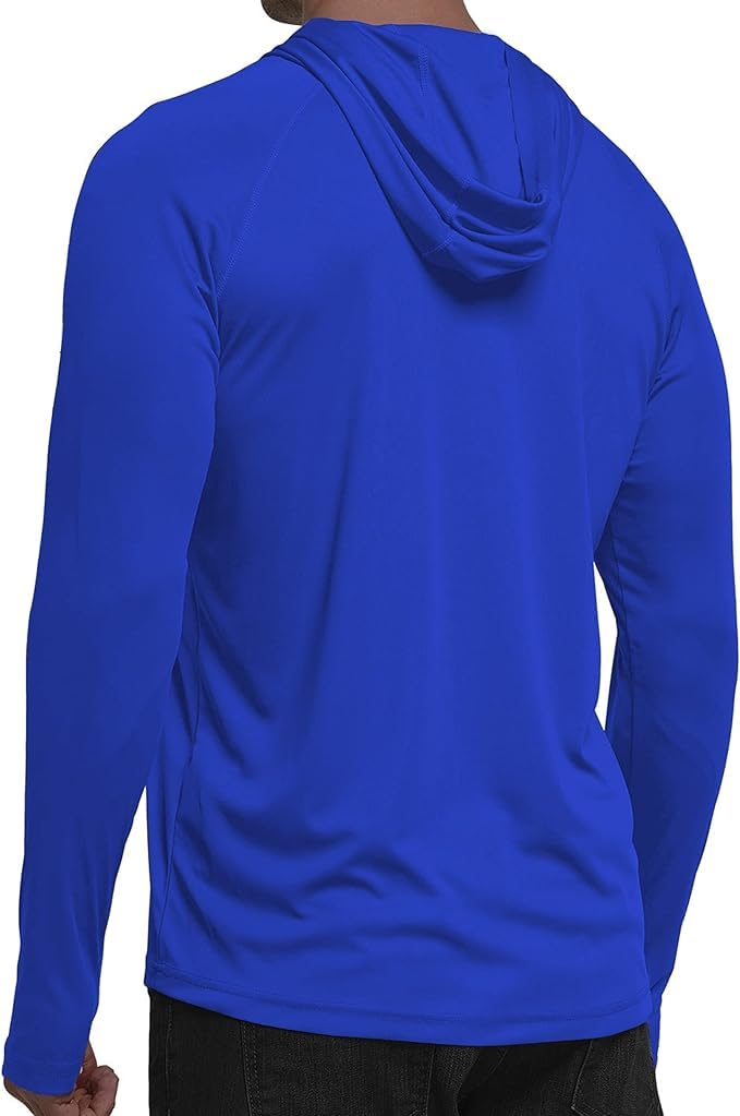 Indigo Solid Color UPF 50+ Sunscreen Hoodie