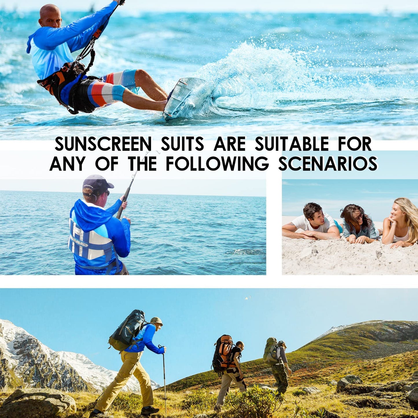 Blue Design UPF 50+ Sunscreen Hoodie