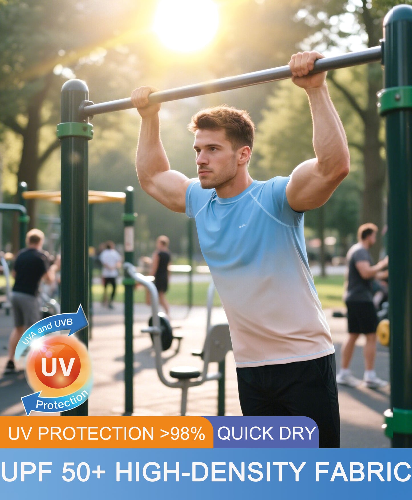 Apricot Gradient UPF 50+ Sunscreen T-Shirt