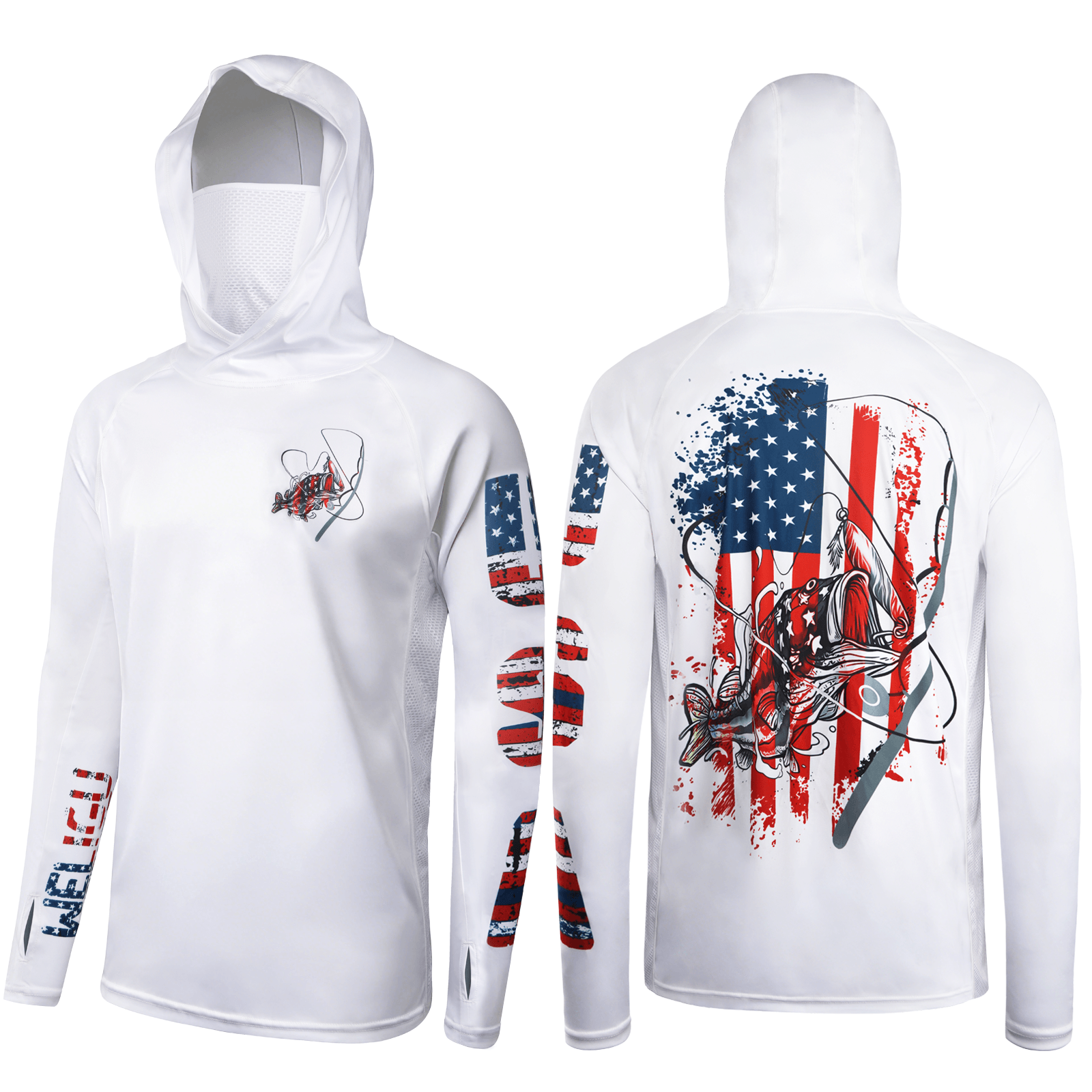 Sun Protection Fishing Hoodie with Mask