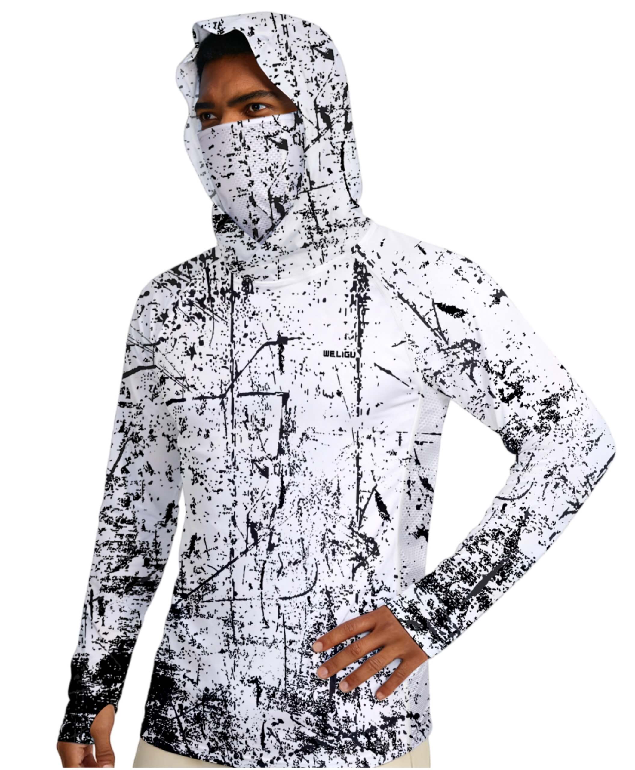 Men's UPF 50+ Sun Protection Fishing Hoodie