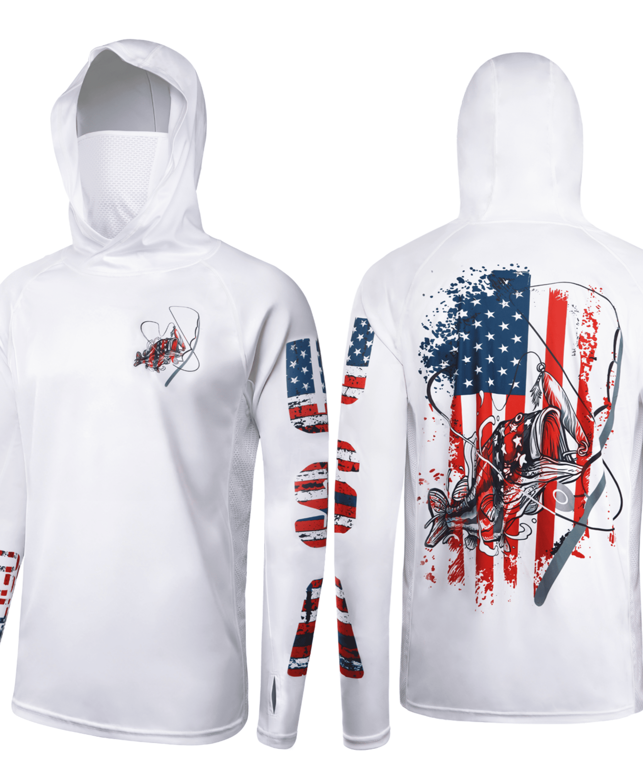 Sudadera con capucha para hombre de calidad profesional con protección solar UPF 50+