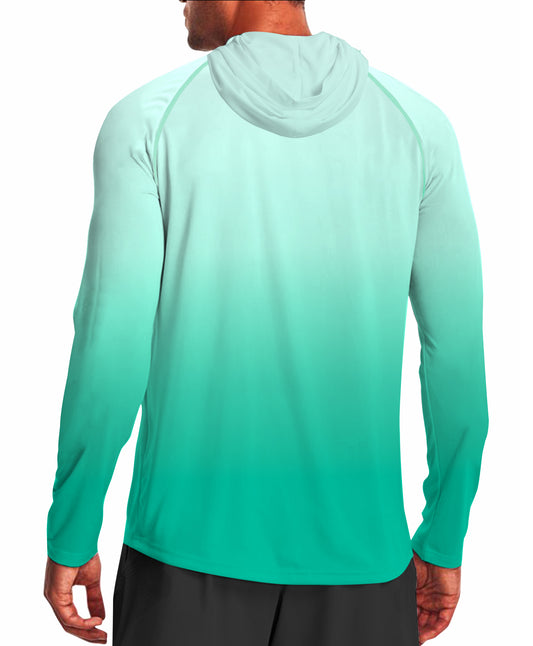 Turquoise Gradient UPF 50+ Sunscreen Hoodie