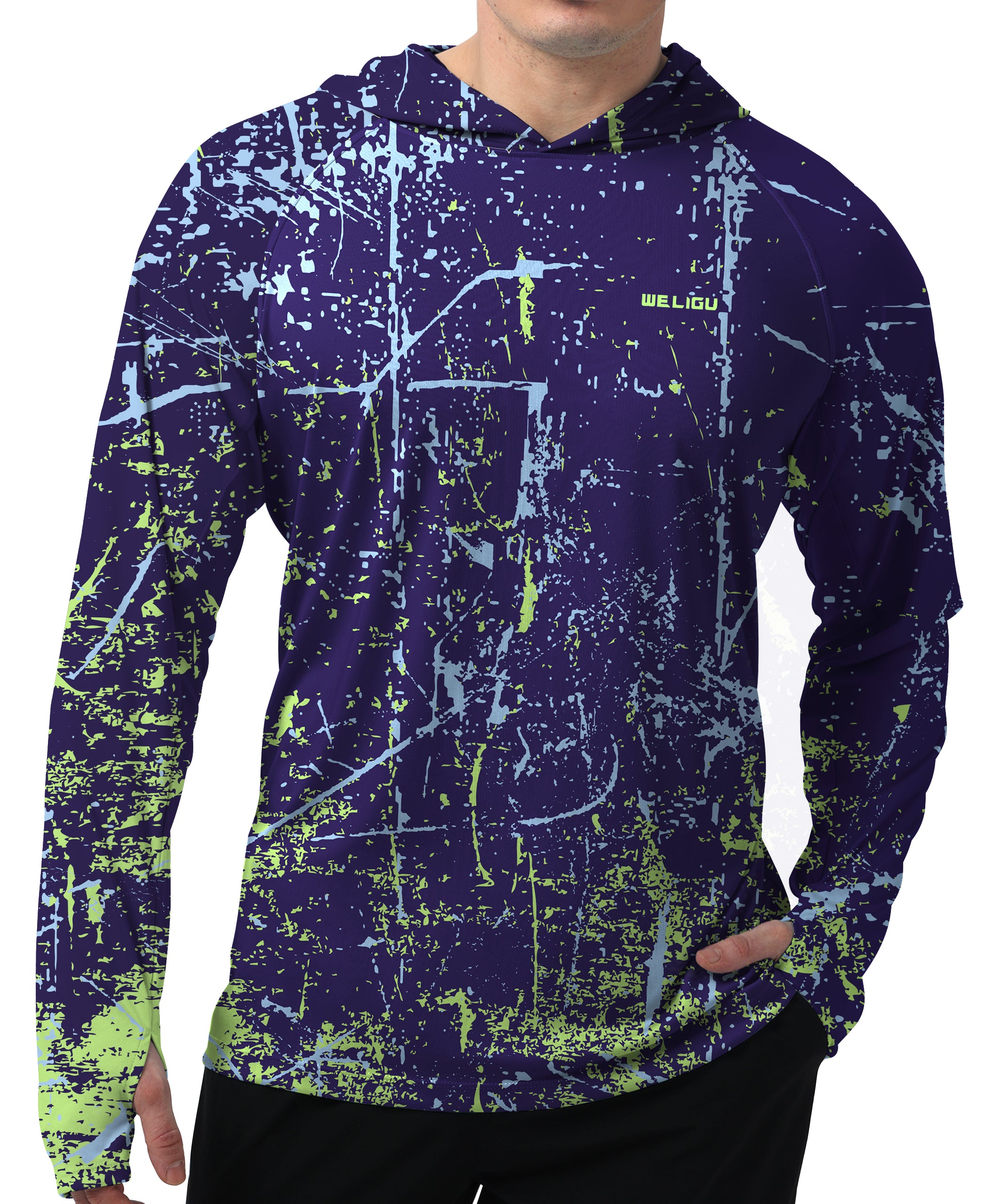 Abstract Camo Hoodie