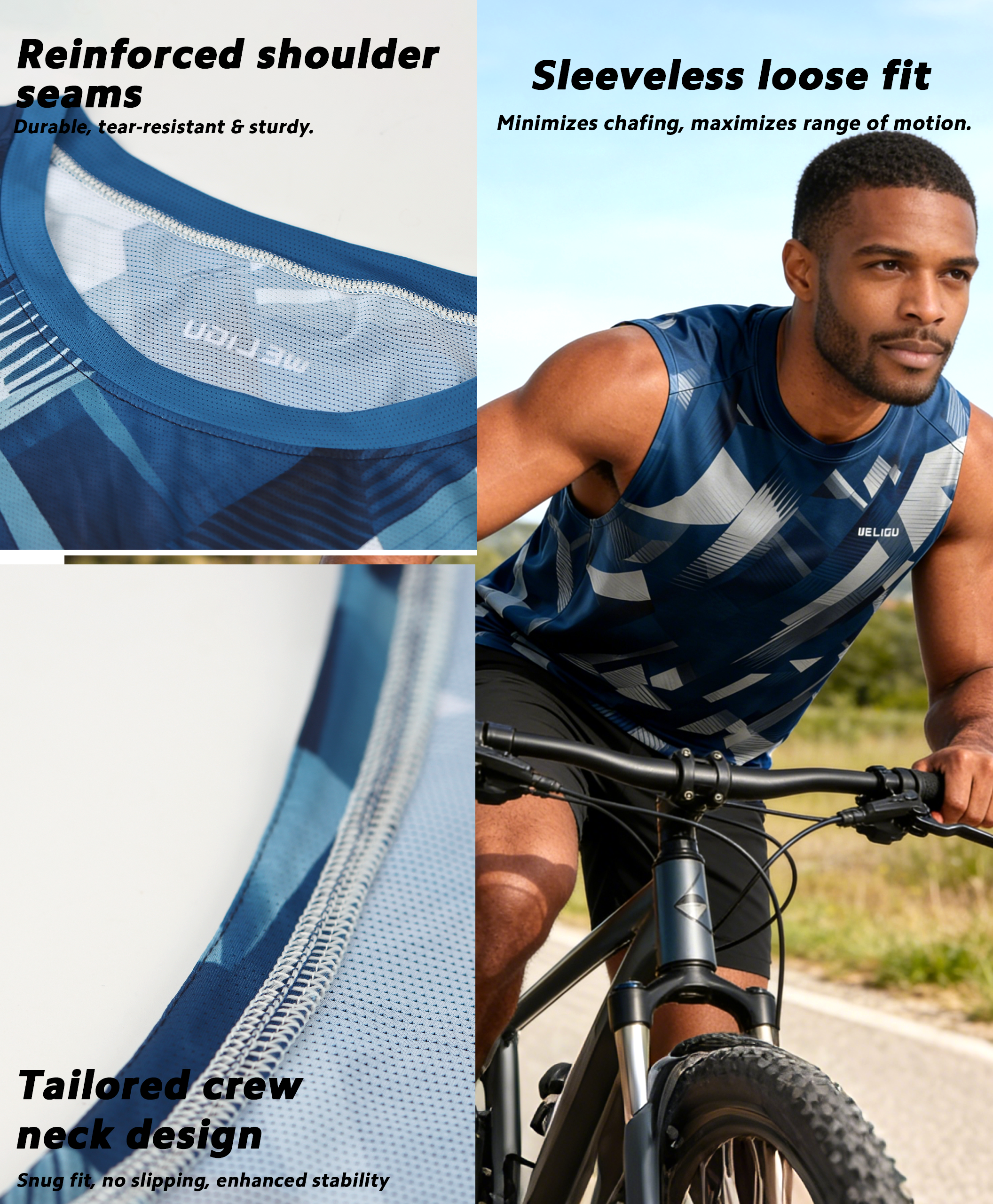 Bold Drop Grey Tank Top