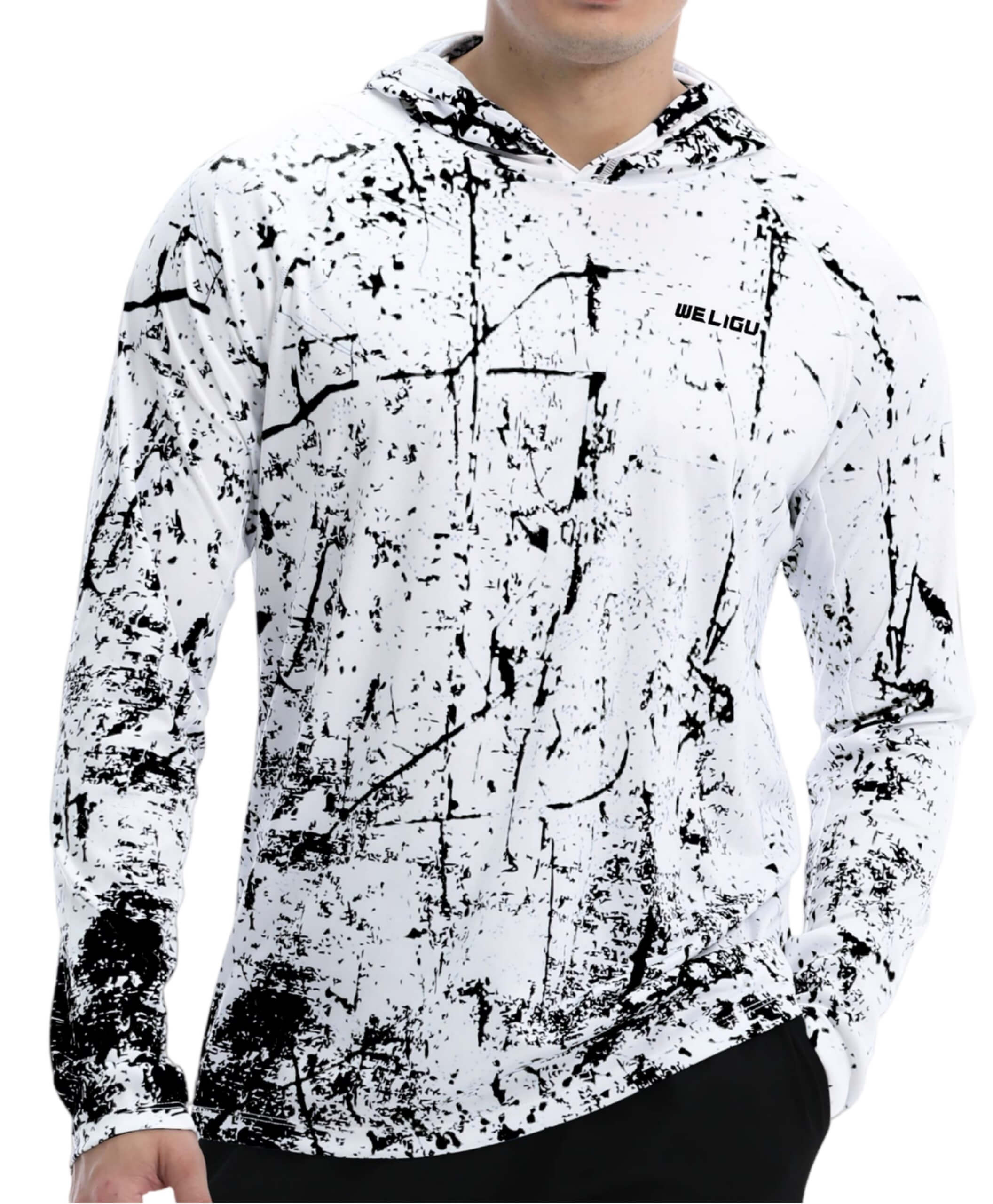 Men's UPF 50+ Sun Protection Fishing Hoodie