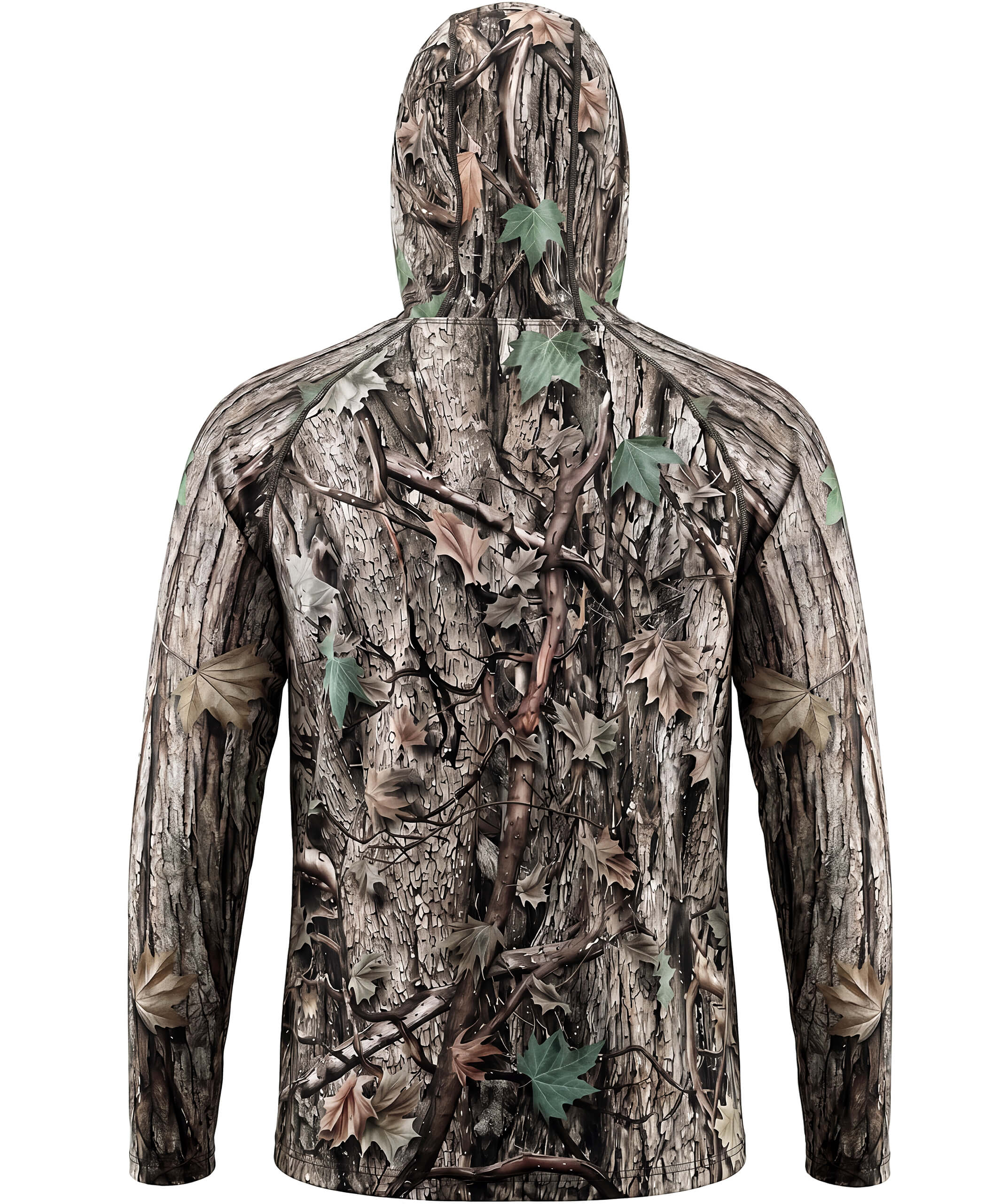 Men's Camo Hunting Hoodie with Face Cover