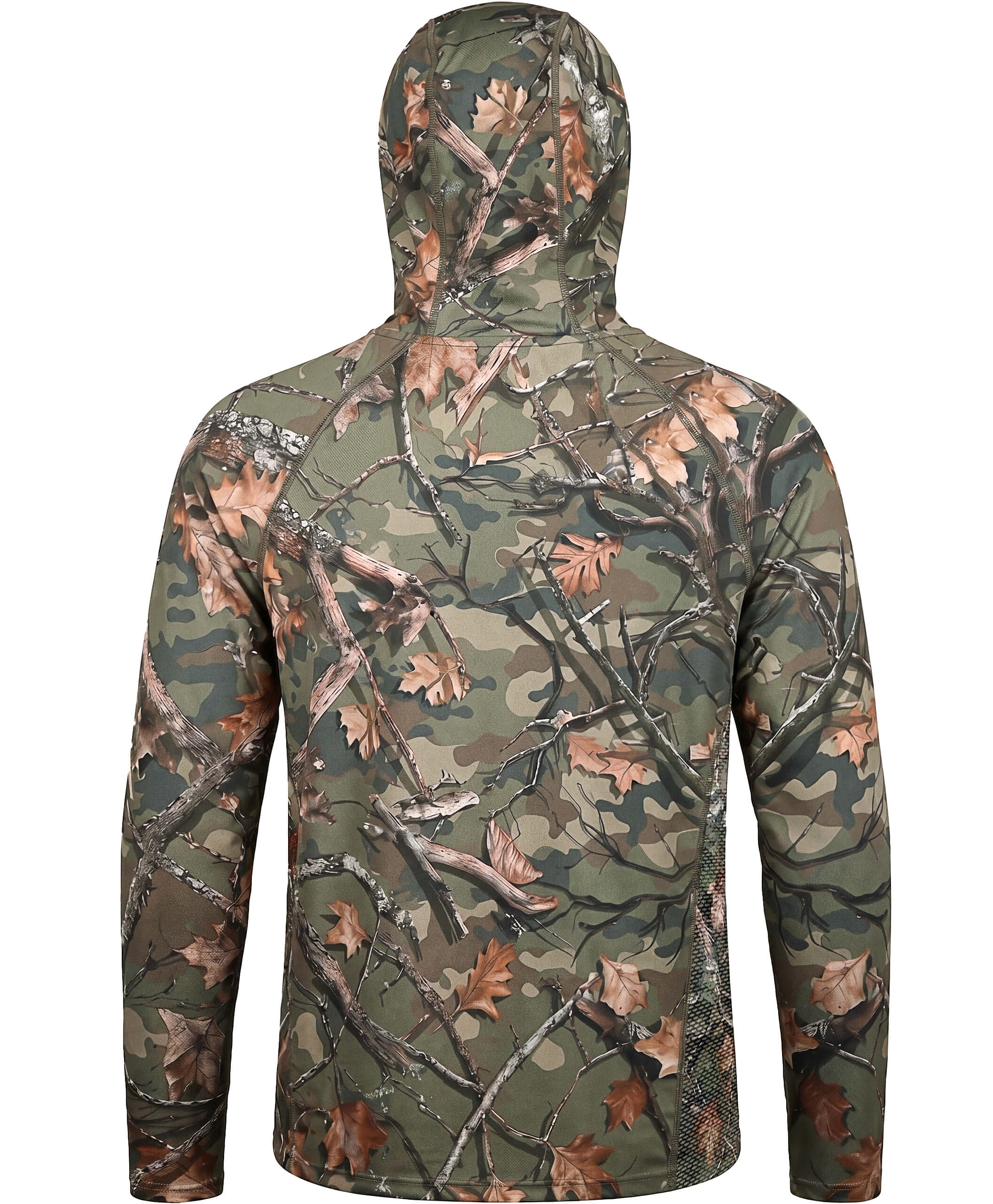 Men's Camo Hunting Hoodie with Face Cover