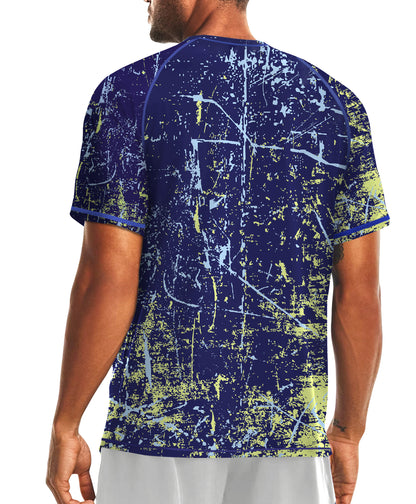 Purple Splash-Ink UPF 50+ Sunscreen T-Shirt