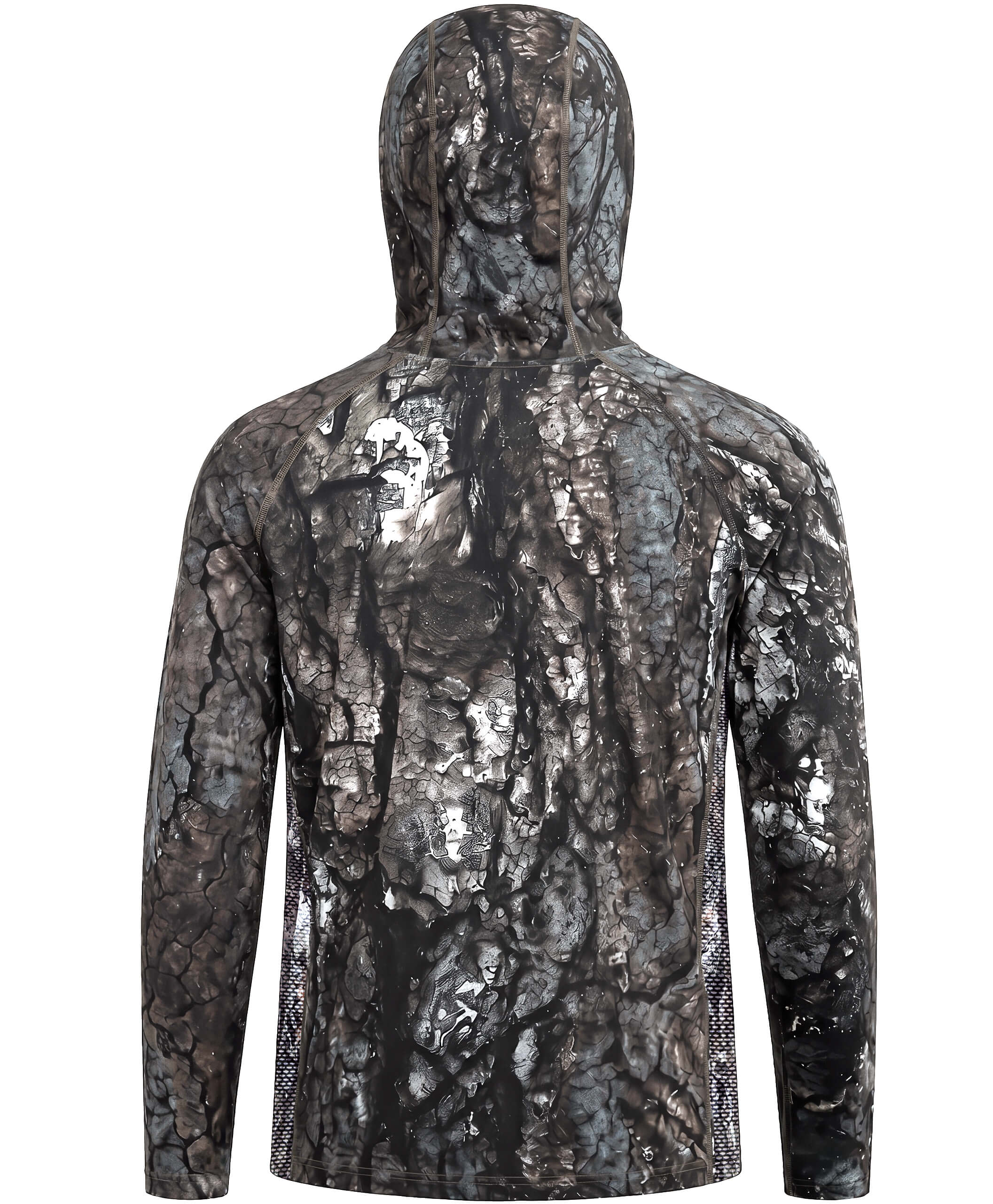 Men's Camo Hunting Hoodie with Face Cover