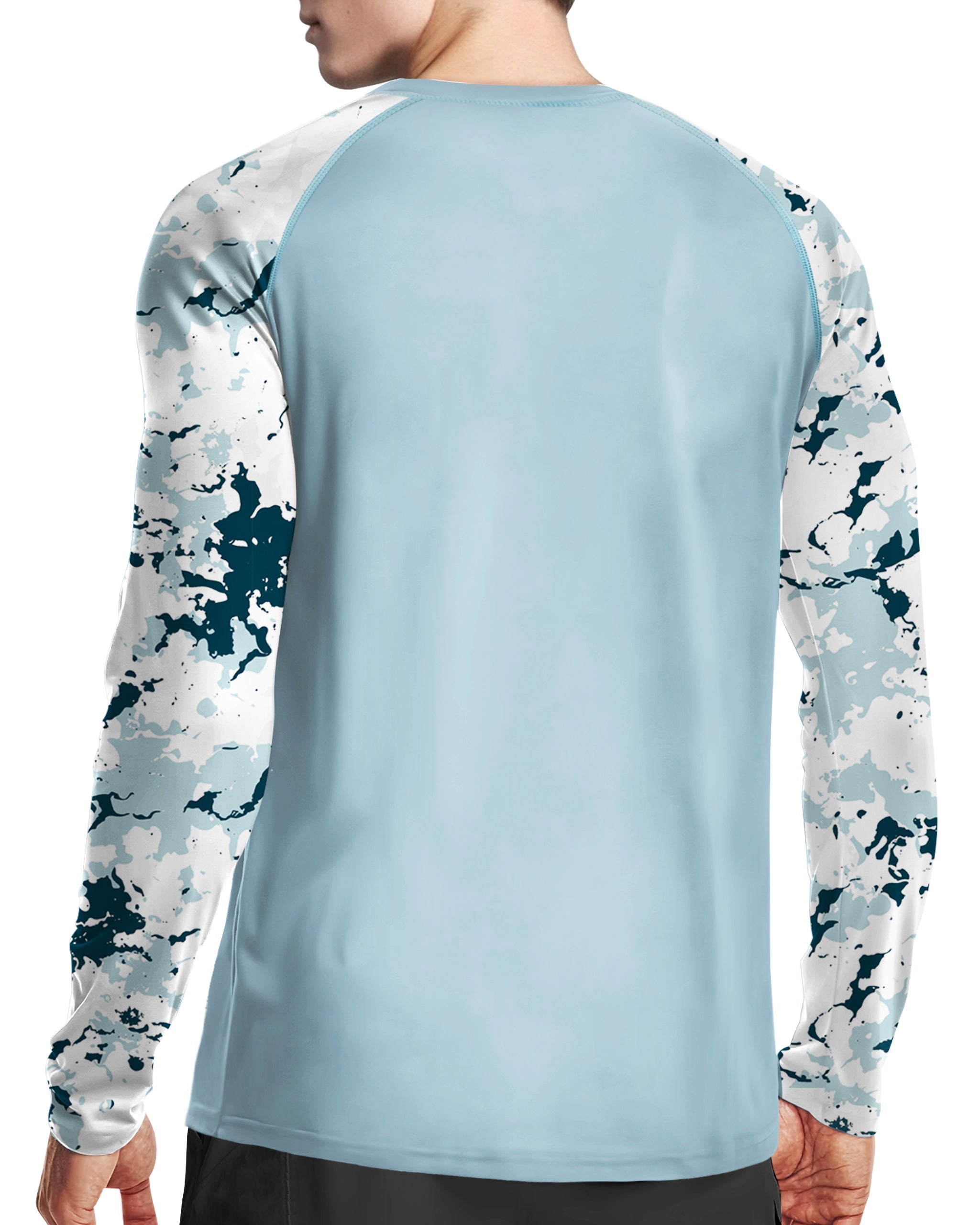 Blue Camouflage UPF 50+ Sun Protection Shirt
