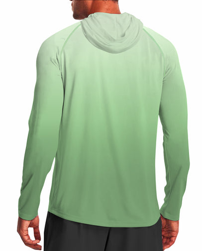 Grass Green Gradient UPF 50+ Sunscreen Hoodie