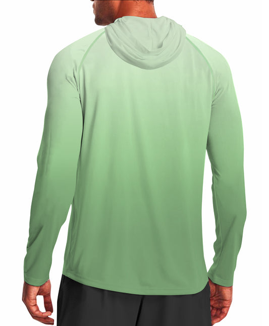 Grass Green Gradient UPF 50+ Sunscreen Hoodie
