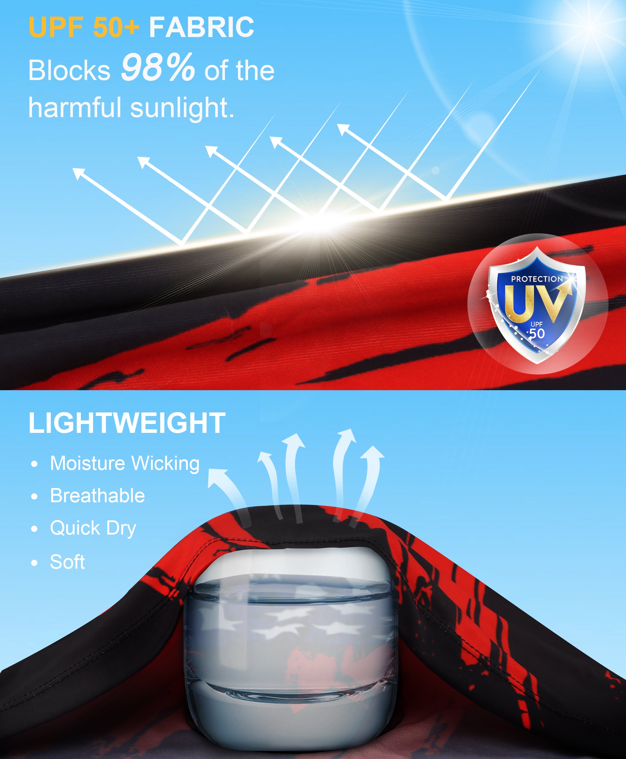 Black-Flag Design UPF 50+ Sunscreen Shirt