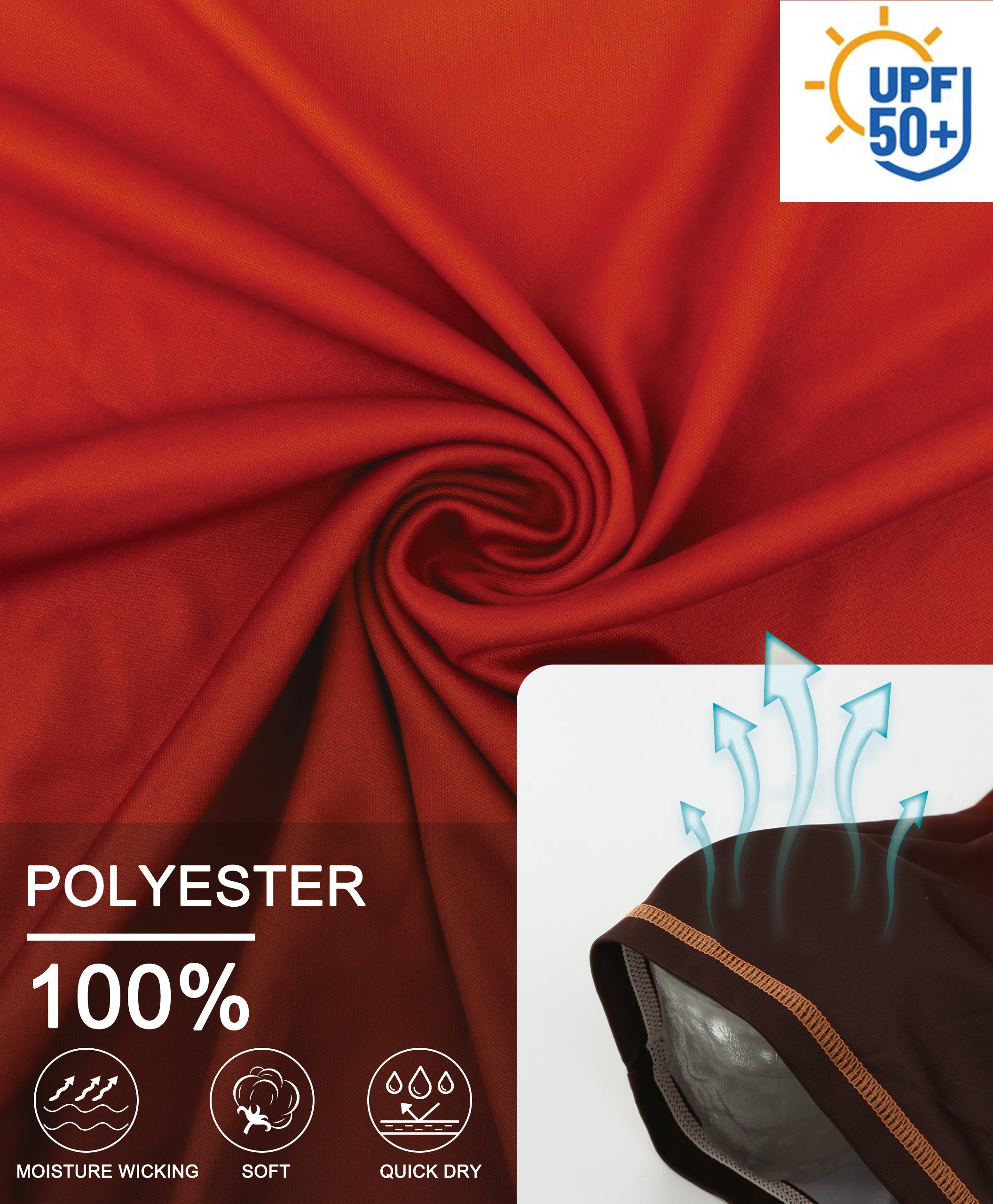 Orange Gradient UPF 50+ Sunscreen T-Shirt