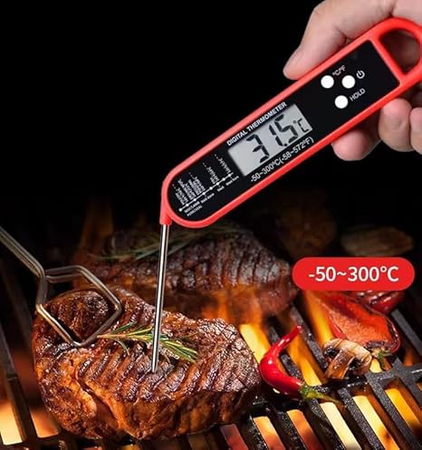 Smart Wireless Food Thermometer with App Control | Instant-Read Probe for BBQ, Baking & Frying