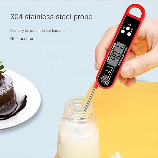 Smart Wireless Food Thermometer with App Control | Instant-Read Probe for BBQ, Baking & Frying