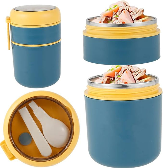 Portable Thermal Cooker Jar | 12H Heat Retention for Office & Gym | BPA-Free & Leakproof