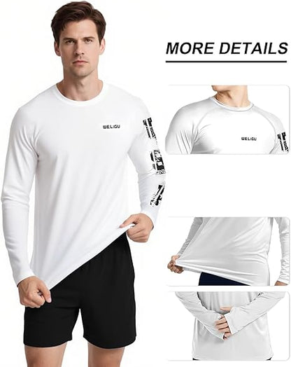 New White-Flag Design UPF 50+ Sunscreen Shirt
